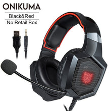 Load image into Gallery viewer, ONIKUMA K8 PS4 Headset casque Wired PC Gamer Stereo Gaming Headphones with Microphone LED Lights for XBox One/Laptop Tablet