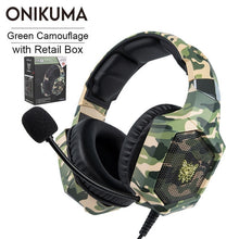 Load image into Gallery viewer, ONIKUMA K8 PS4 Headset casque Wired PC Gamer Stereo Gaming Headphones with Microphone LED Lights for XBox One/Laptop Tablet