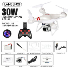 Load image into Gallery viewer, EBOYU LF608 2.4Ghz RC Drone 1080P Wifi FPV HD Camera Altitude Hold One Key Return/Landing/ Take Off Headless RC Quadcopter Drone