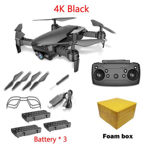 LAUMOX M69G FPV RC Drone 4K Camera Optical Flow Selfie Dron Foldable Wifi Quadcopter Helicopter VS VISUO XS816 SG106 SG700 X12